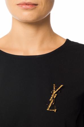 Logo-shaped brooch, zdjęcie 2 Logo-shaped brooch od Saint Laurent